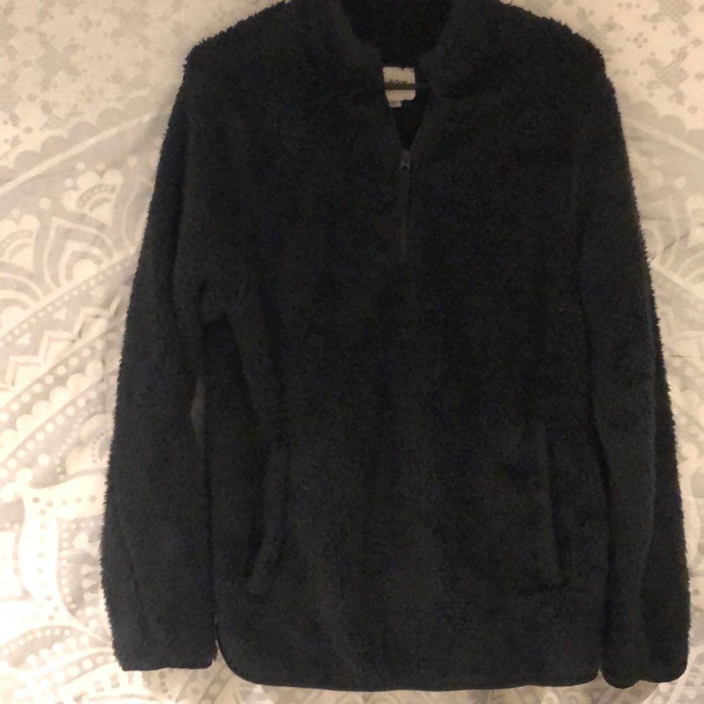 Quarter zip Sherpa with pockets
